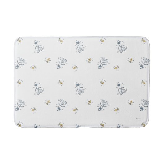 pinda's | Snoopy & Woodstock Laughing Pattern Badmat (Voorkant)