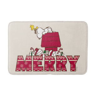 pinda's   Snoopy & Woodstock Merry Ugly Sweater Badmat