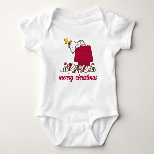 pinda's | Snoopy & Woodstock Merry Ugly Sweater Romper (Voorkant)