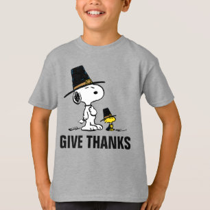 pinda's Snoopy & Woodstock Pilgrim T-shirt