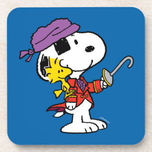 pinda's   Snoopy & Woodstock Pirates Bier Onderzetter