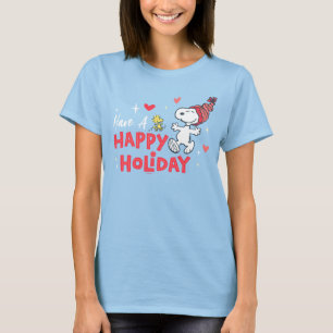 pinda's Snoopy & Woodstock Prettige feestdagen T-shirt