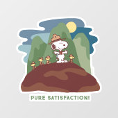 pinda's | Snoopy & Woodstock Pure Satisfaction Raamsticker (Vel)