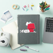 PINDA'S | Snoopy & Woodstock Rood & Zwart Sticker (iPad Cover)