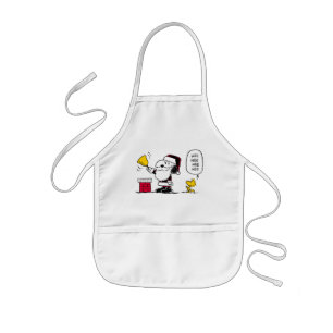 pinda's Snoopy & Woodstock Santa Bell Ringer Kinder Schort