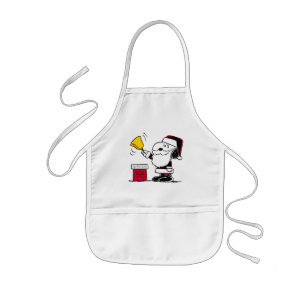 pinda's Snoopy & Woodstock Santa Bell Ringer Kinder Schort