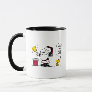 pinda's Snoopy & Woodstock Santa Bell Ringer Mok