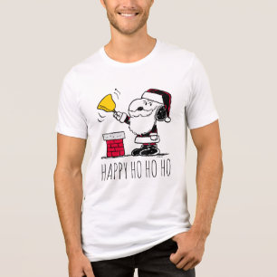 pinda's Snoopy & Woodstock Santa Bell Ringer Tri-Blend Shirt