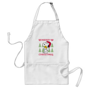 pinda's Snoopy & Woodstock Santa Claus Hug Standaard Schort