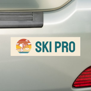 pinda's Snoopy & Woodstock Ski Trip Bumpersticker