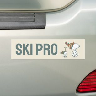 pinda's Snoopy & Woodstock Ski Trip Bumpersticker