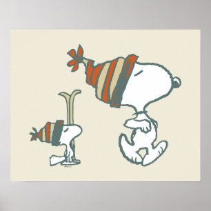 pinda's Snoopy & Woodstock Ski Trip Poster