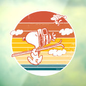 pinda's | Snoopy & Woodstock Ski Trip Raamsticker (Vel 3)