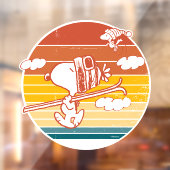 pinda's | Snoopy & Woodstock Ski Trip Raamsticker (Vel 2)