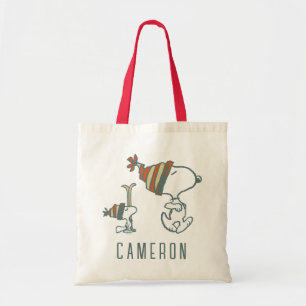 pinda's Snoopy & Woodstock Ski Trip Tote Bag