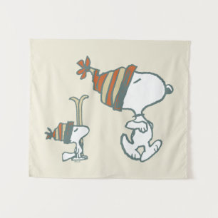 pinda's Snoopy & Woodstock Ski Trip Wandkleed