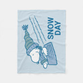 pinda's | Snoopy & Woodstock Slaping Fleece Deken (Voorkant)