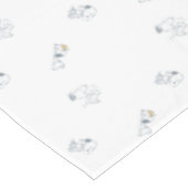 pinda's | Snoopy & Woodstock Soft Grey Pattern Tafelkleed (Gekanteld)