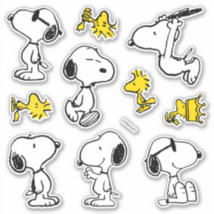 pinda's   Snoopy & Woodstock Sticker