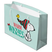 pinda's | Snoopy & Woodstock Warm Wishes Groot Cadeauzakje (Achterkant Gekanteld)