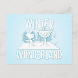 pinda's Snoopy & Woodstock Winter Wonderland Feestdagenkaart