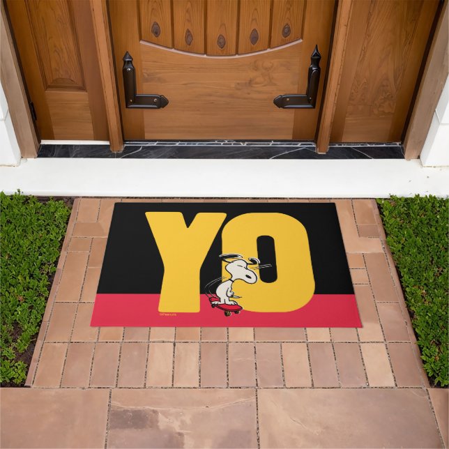 pinda's | Snoopy YO Skateboard Deurmat (Buiten)