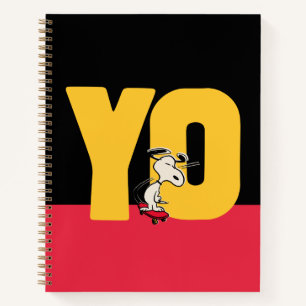 pinda's   Snoopy YO Skateboard Notitieboek