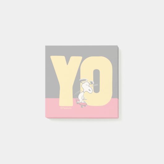 pinda's | Snoopy YO Skateboard Post-it® Notes (Voorkant)