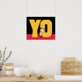 pinda's | Snoopy YO Skateboard Poster (Keuken)