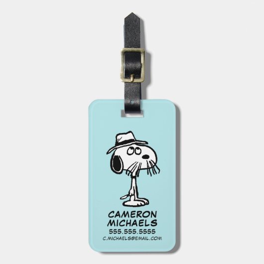 pinda's | Snoopy's Brother Spike Bagagelabel (Voorkant verticaal)