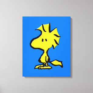 pinda's Snoopy's Friend Woodstock Canvas Afdruk