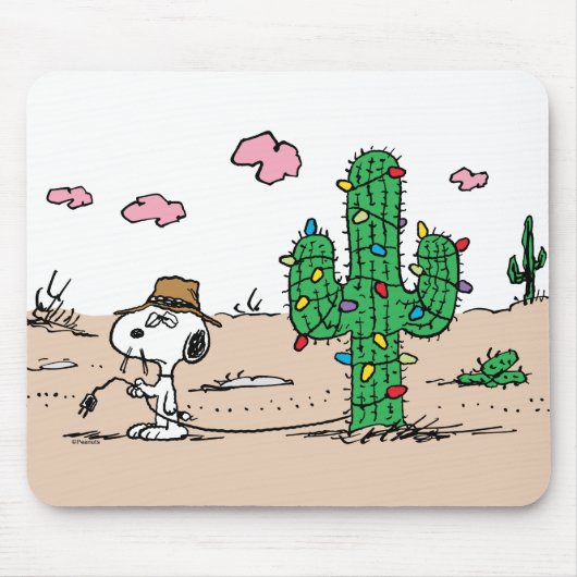 pinda's | Spike decoreert voor de vakantie Muismat (Voorkant)