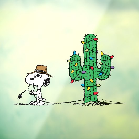 pinda's | Spike decoreert voor de vakantie Raamsticker (Vel 3)