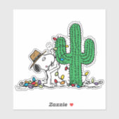 pinda's | Spike decoreert voor Kerstmis Sticker (Vel)