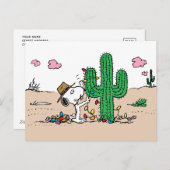 Pinda's | Spike versiert de kerstboom Feestdagenkaart (Voorkant / Achterkant)