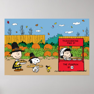 pinda's   Thanksgiving Charlie Brown Poster