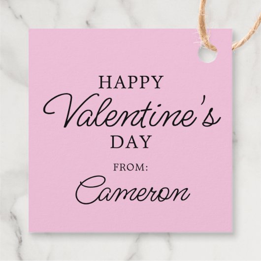 pinda's | Valentijnsdag Charlie Brown Red Heart Bedankjes Labels (Achterkant)