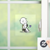 pinda's | VALENTIJNSDAG | Charlie Brown & Snoopy Raamsticker (Huis)