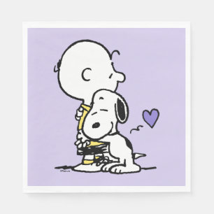 pinda's   VALENTIJNSDAG   Charlie Brown & Snoopy Servet