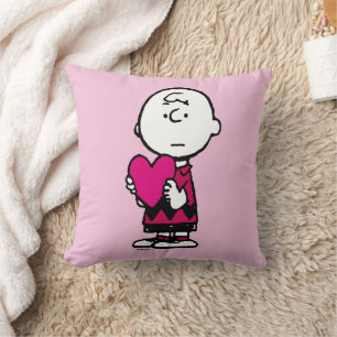pinda's   VALENTIJNSDAG   Heart Charlie Brown Kussen