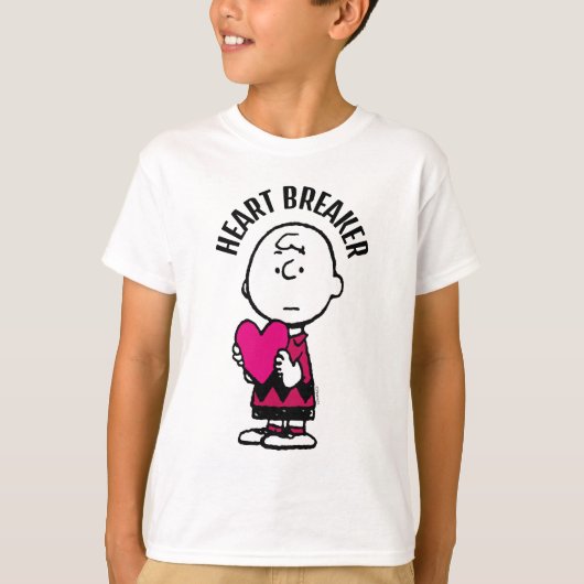 pinda's | VALENTIJNSDAG | Heart Charlie Brown T-shirt (Voorkant)