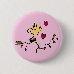 pinda's VALENTIJNSDAG Houtvoorraadklokje Ronde Button 5,7 Cm