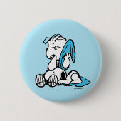 pinda's | VALENTIJNSDAG | Linus en Snoopy Ronde Button 5,7 Cm (Voorkant)