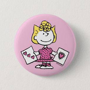 pinda's VALENTIJNSDAG Sally Valentijns Ronde Button 5,7 Cm