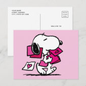 pinda's | VALENTIJNSDAG | Snoopie met Valentijnse Briefkaart (Voorkant / Achterkant)