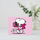 pinda's | VALENTIJNSDAG | Snoopie met Valentijnse Briefkaart (Staand voorkant)