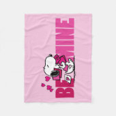 pinda's | VALENTIJNSDAG | Snoopy be Mine Fleece Deken (Voorkant)