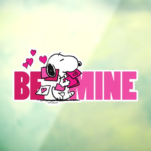 pinda's | VALENTIJNSDAG | Snoopy be Mine Raamsticker (Vel 3)
