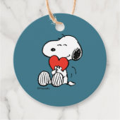 pinda's | VALENTIJNSDAG | Snoopy Heart Hug Bedankjes Labels (Voorkant)