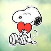 pinda's | VALENTIJNSDAG | Snoopy Heart Hug Raamsticker (Vel 3)